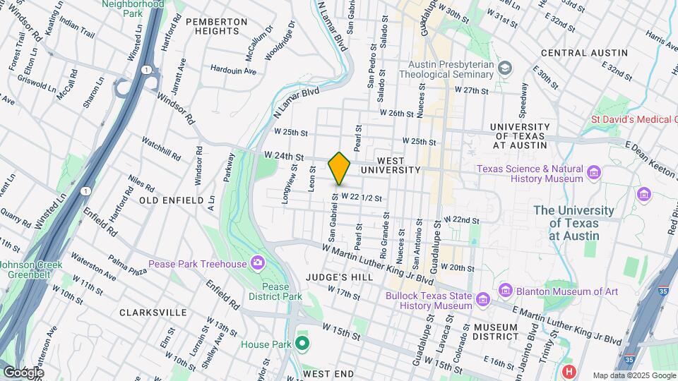 2217 San Gabriel St Map and Location Details