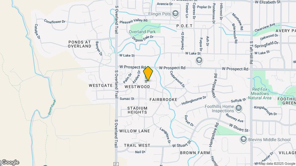 1642 Larch St Map and Location Details