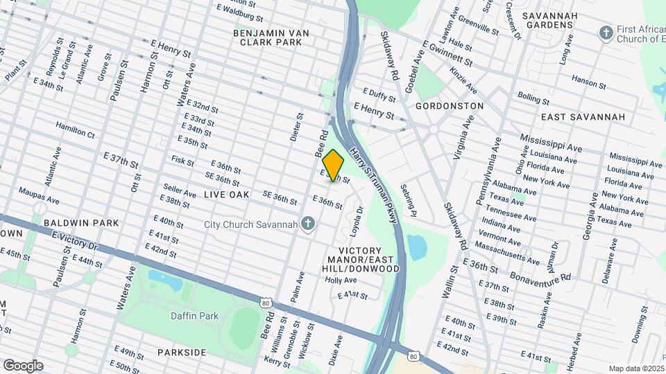 1702 E 35th St Map and Location Details