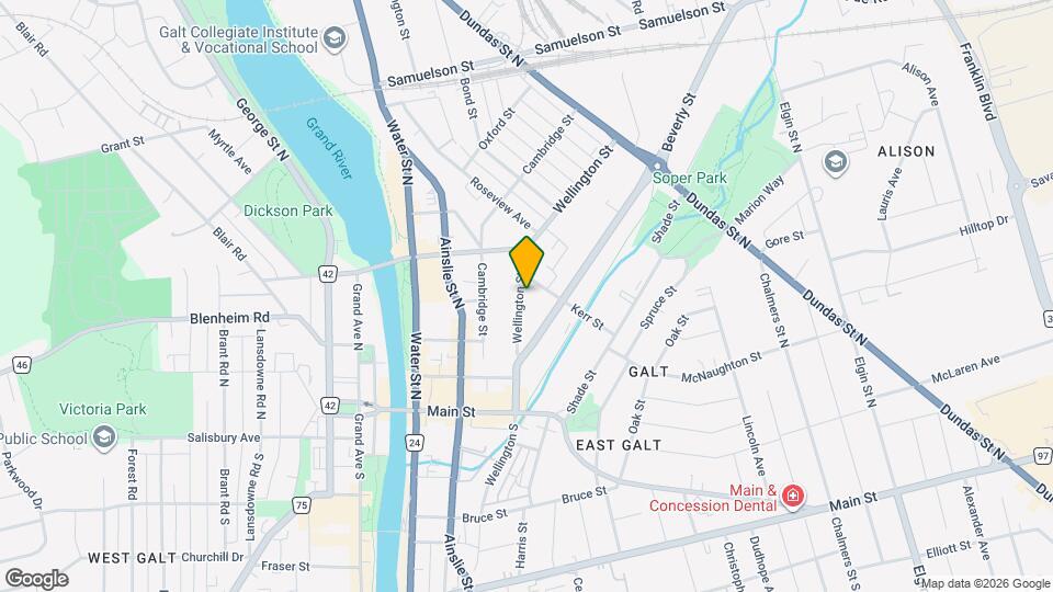 69 Wellington St, Unit 201 Map and Location Details