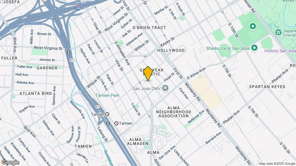 1241 Plum St Mapa y Detalles de la Ubicación