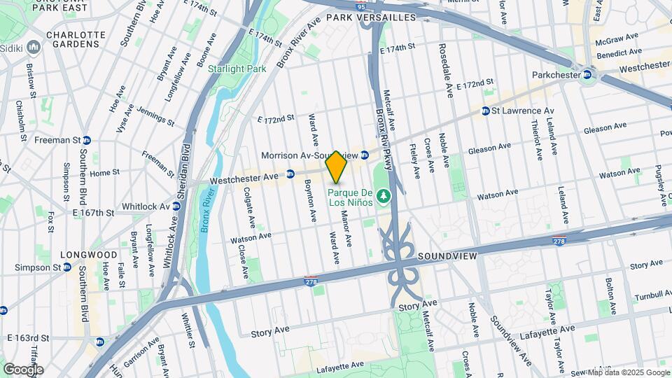 1147 Manor Ave Map and Location Details