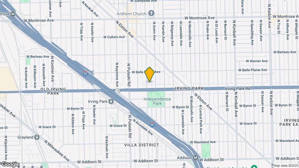 4017 N Springfield Ave Map and Location Details