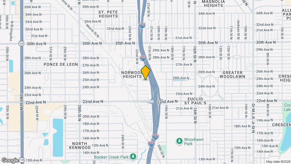 2134 25th Ave N Map and Location Details