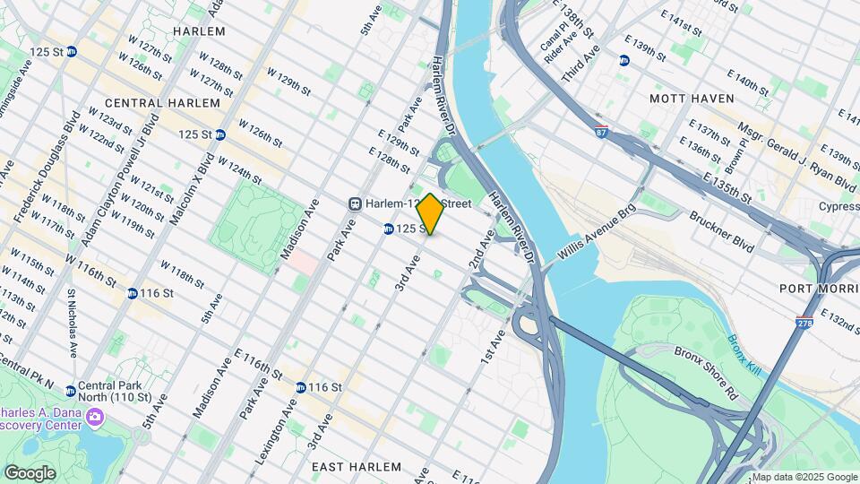 One East Harlem Mapa y Detalles de la Ubicación