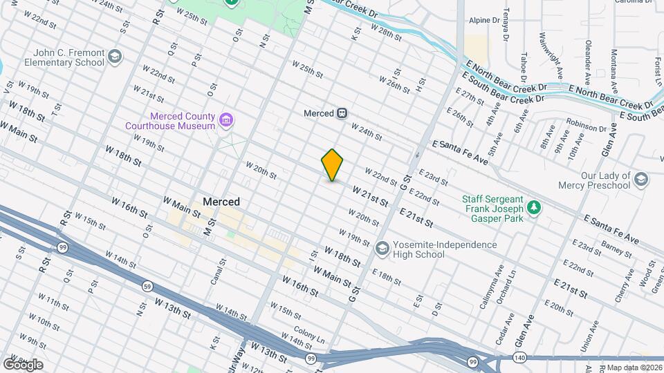 234 W 21st St Map and Location Details