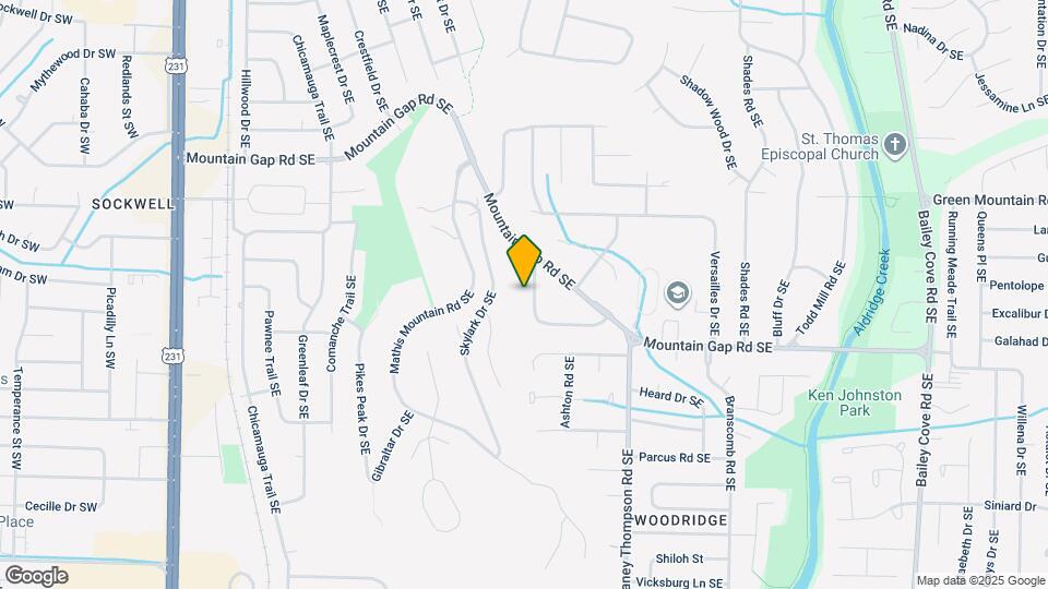 608 Mountain Gap Dr SE Map and Location Details
