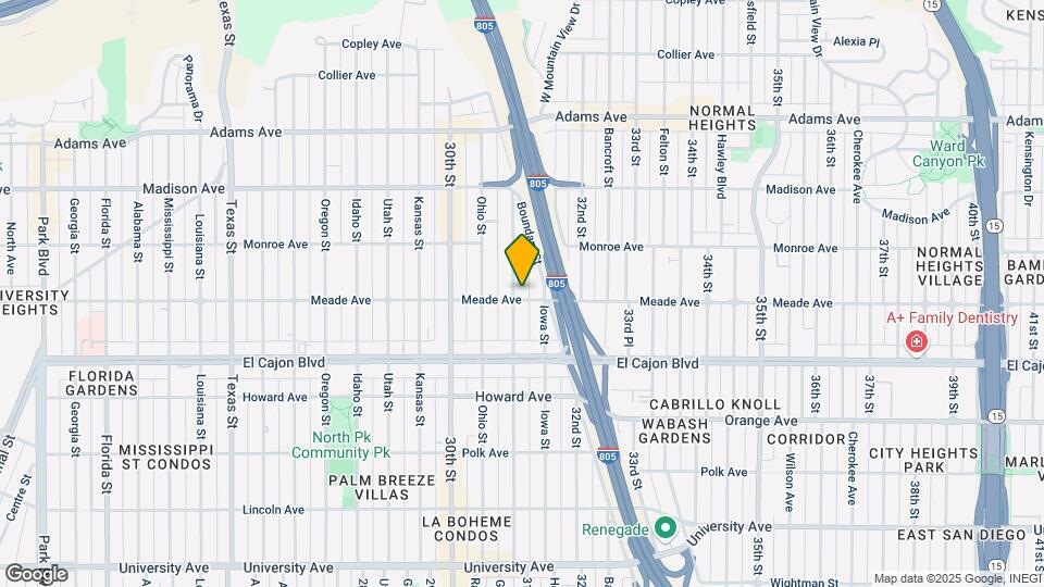 3104 Meade Ave Map and Location Details