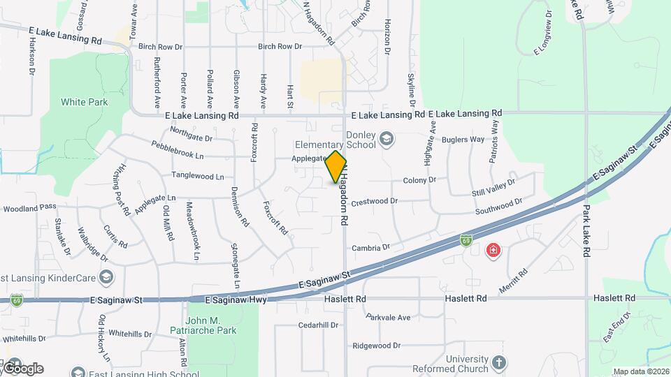 1617 N Hagadorn Rd Map and Location Details