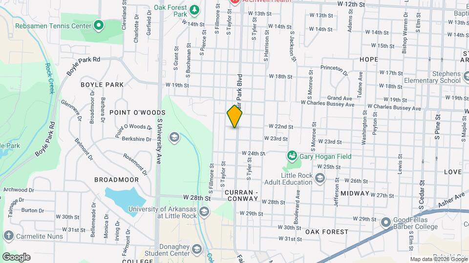2206 Fair Park Blvd Map and Location Details