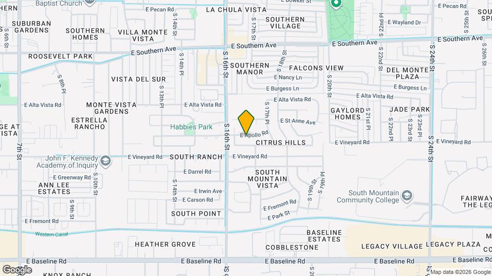 1635 E Apollo Rd Map and Location Details