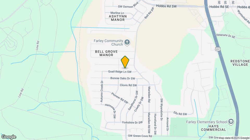 2422 Quail Ridge Ln SW Map and Location Details