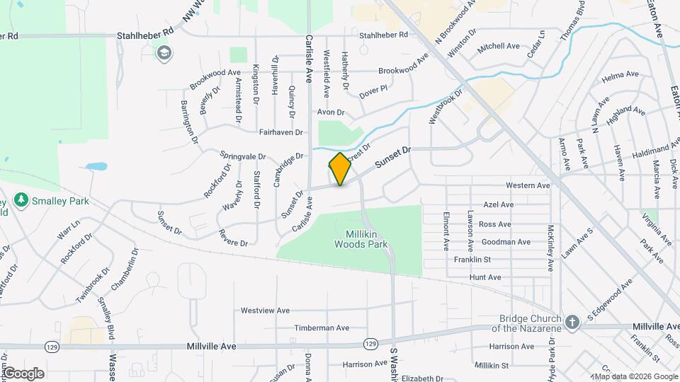 1633 Sunset Dr Map and Location Details
