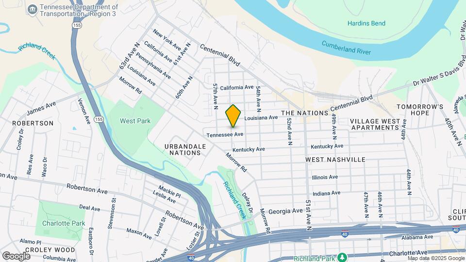 5512 Tennessee Ave Map and Location Details