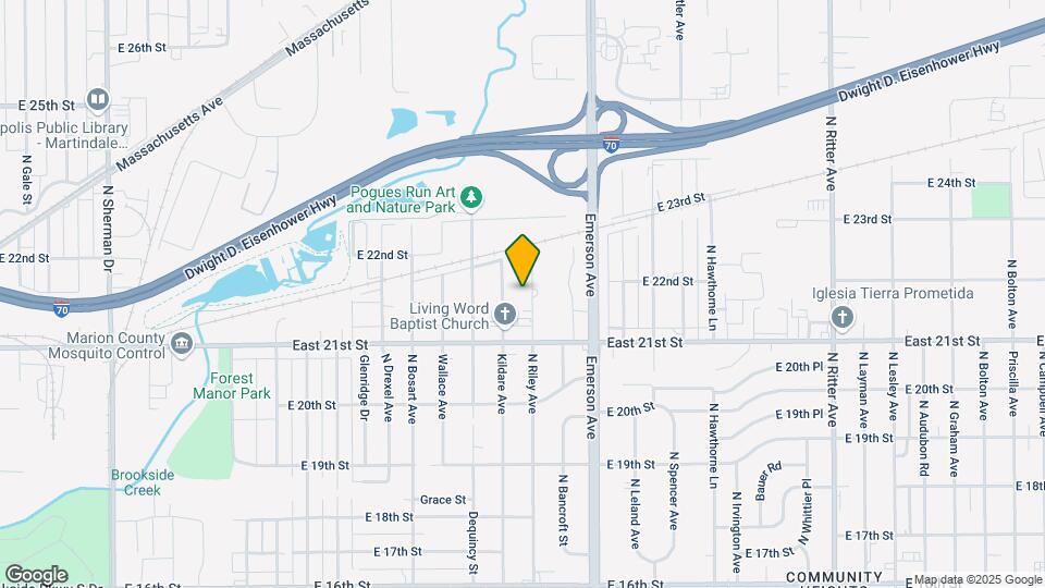 2154 N Riley Ave Map and Location Details
