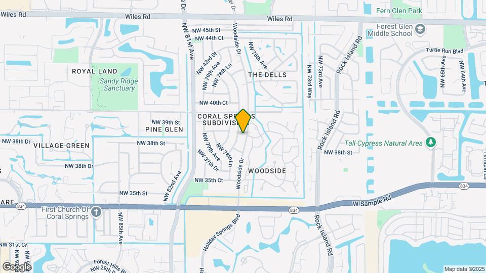 3880 Woodside Dr Map and Location Details