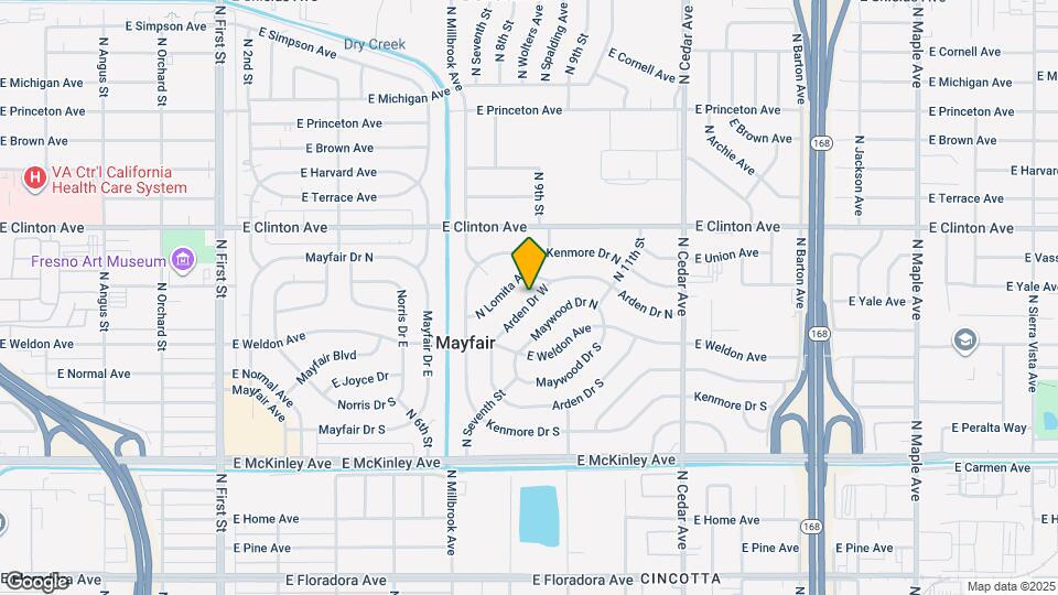 2135 Arden Dr W Map and Location Details