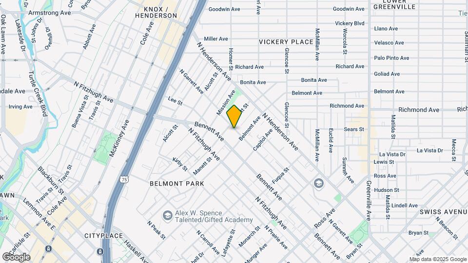 2519 N Garrett Ave Map and Location Details