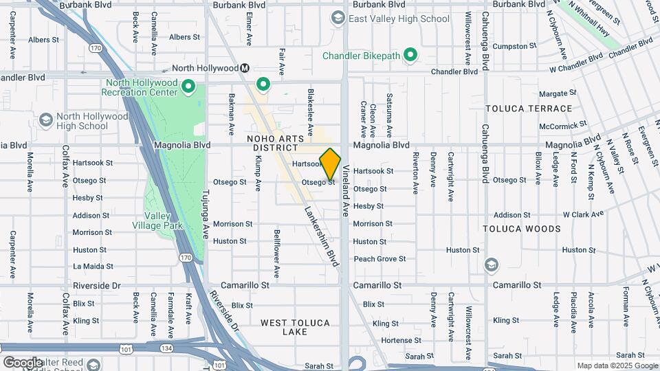 11016 Otsego St Map and Location Details