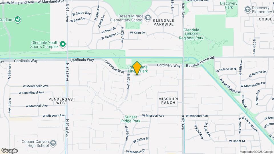 8621 W Palo Verde Dr Map and Location Details