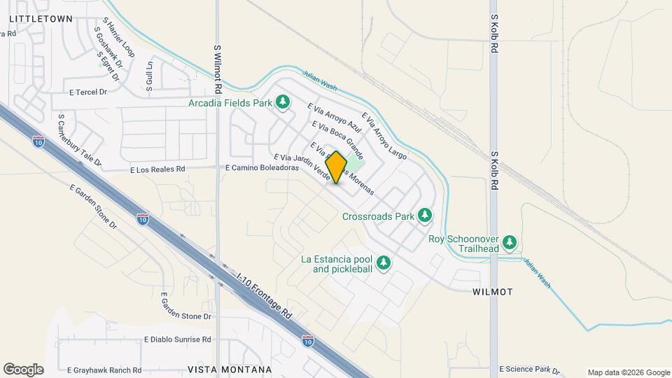 6638 E Via Jardin Verde Map and Location Details