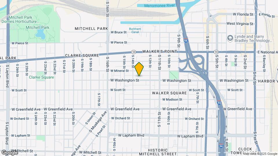 1314 W Washington St Map and Location Details