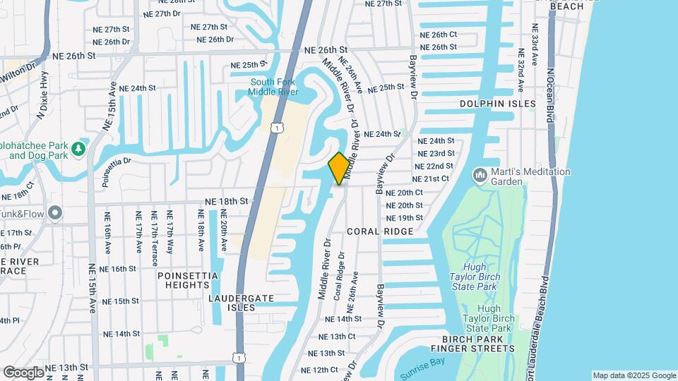 1881 Middle River Dr, Unit # 402 Map and Location Details