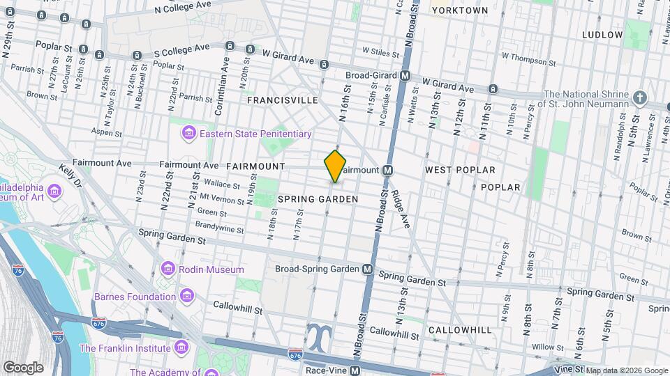 641 N 16th St Map and Location Details