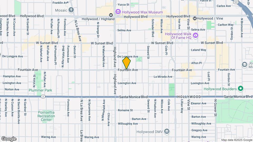 6718 Fountain Ave Map and Location Details
