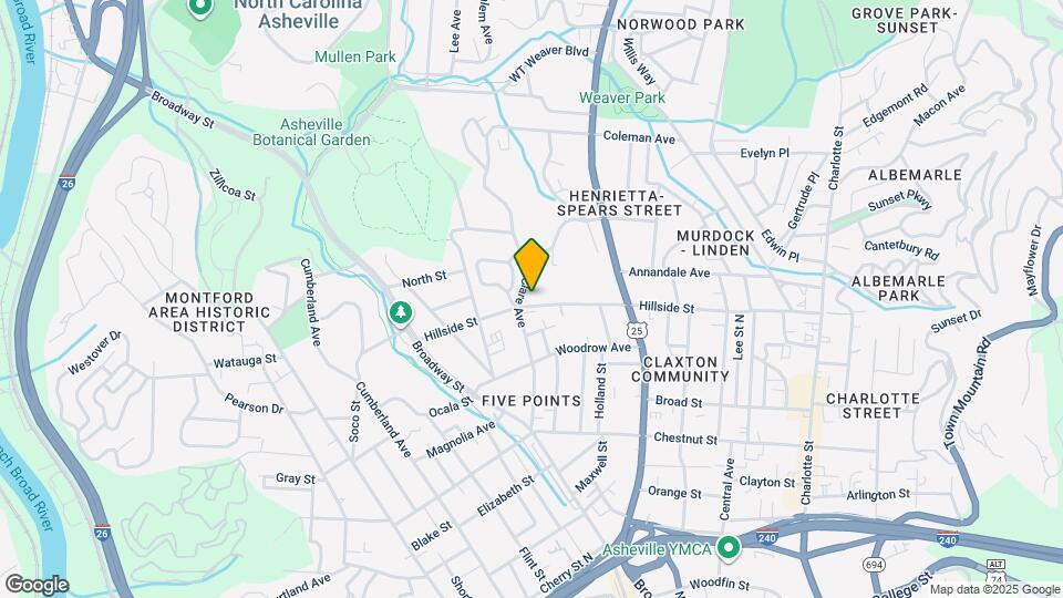 114 Hillside St Map and Location Details