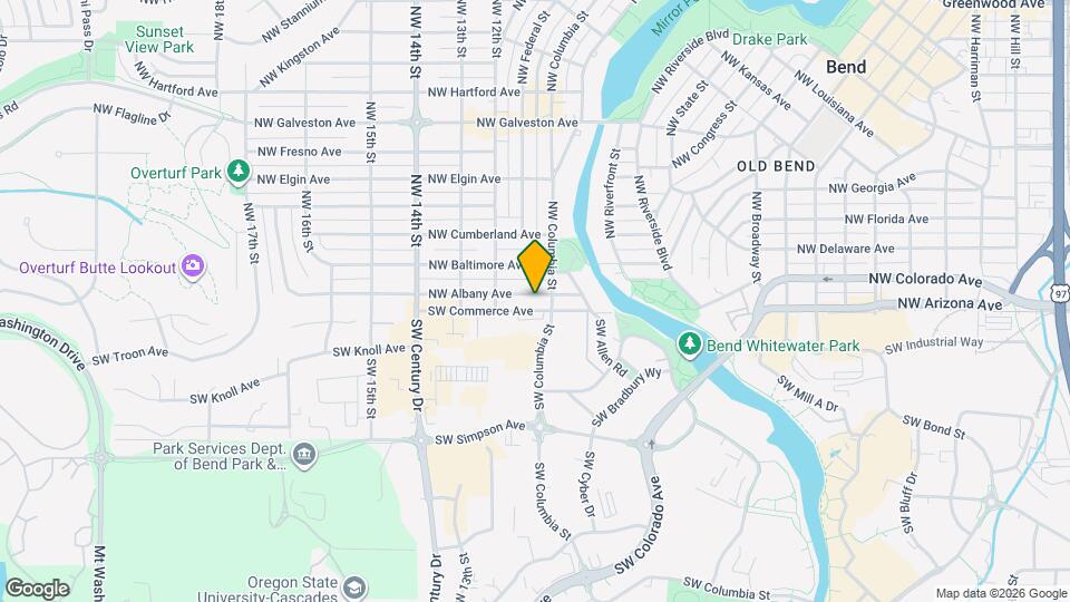 1027 NW Albany Ave Map and Location Details