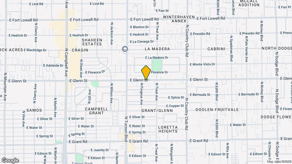2620 E Glenn St Map and Location Details