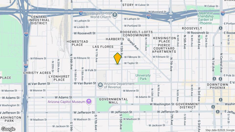 1513 W Taylor St Map and Location Details