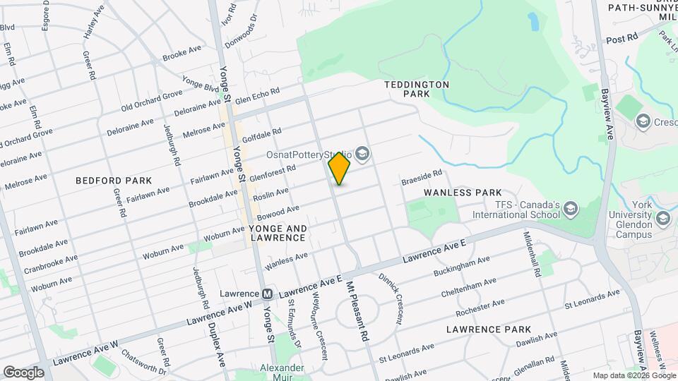 170 Bowood Ave, Unit one Map and Location Details