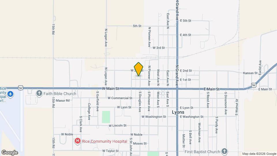 201 N Douglas Ave Map and Location Details