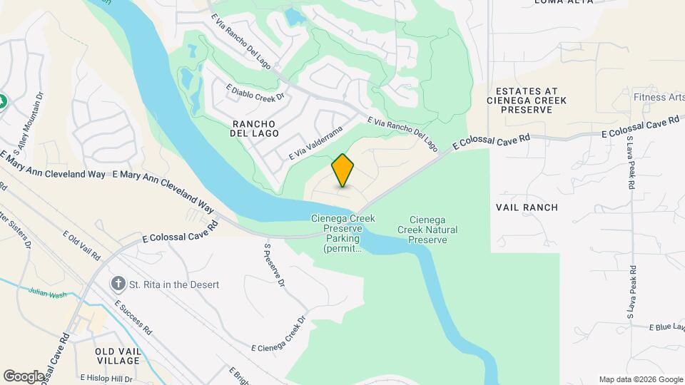 13854 E Red Oaks Dr Map and Location Details