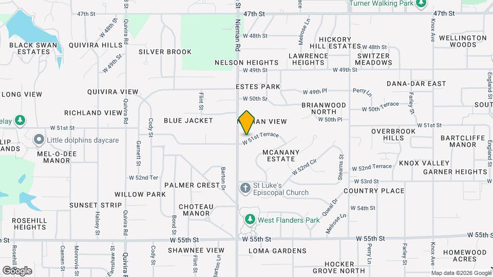 11020 W 51st Terrace Map and Location Details