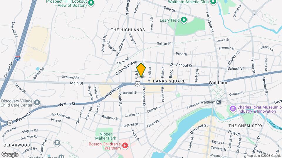 12 Hammond St, Unit A Map and Location Details