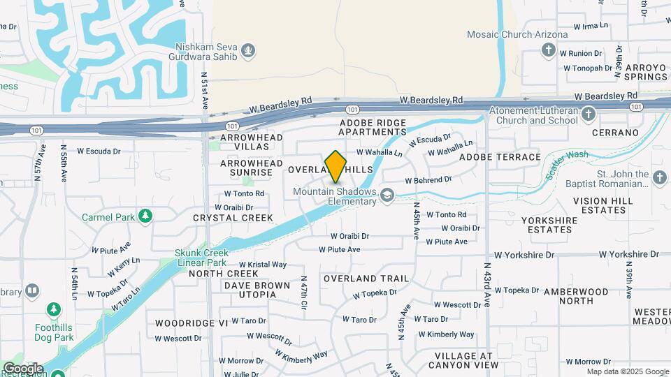 19814 N 47th Ave Map and Location Details