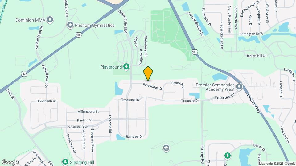 413 Blue Ridge Dr Map and Location Details