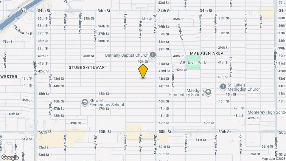 4417 43rd St Map and Location Details