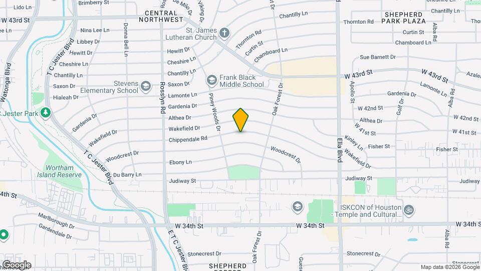 1505 Chippendale Rd Map and Location Details