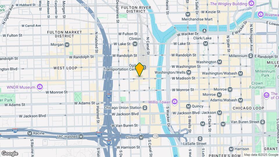 215 N Clinton St, Unit 1809 Map and Location Details