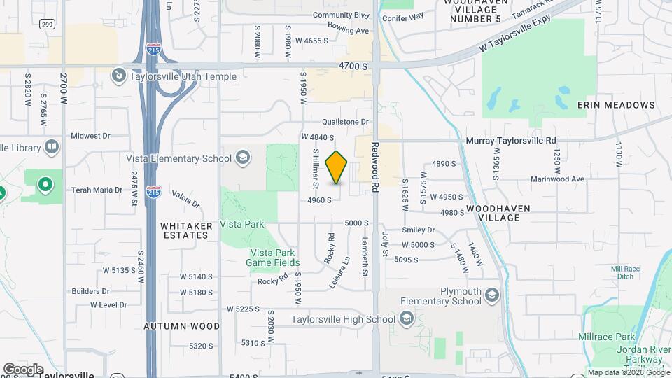 4940 S Marianna Dr, Unit Main House Map and Location Details