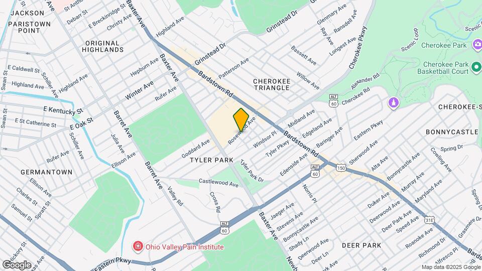 1704 Rosewood Ave Map and Location Details