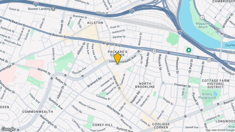 1190 Commonwealth Ave Map and Location Details