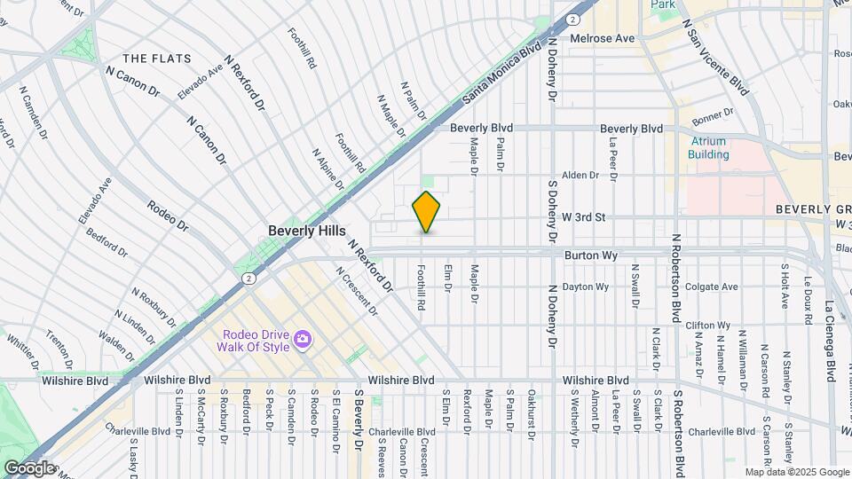 9297 Burton Wy Map and Location Details