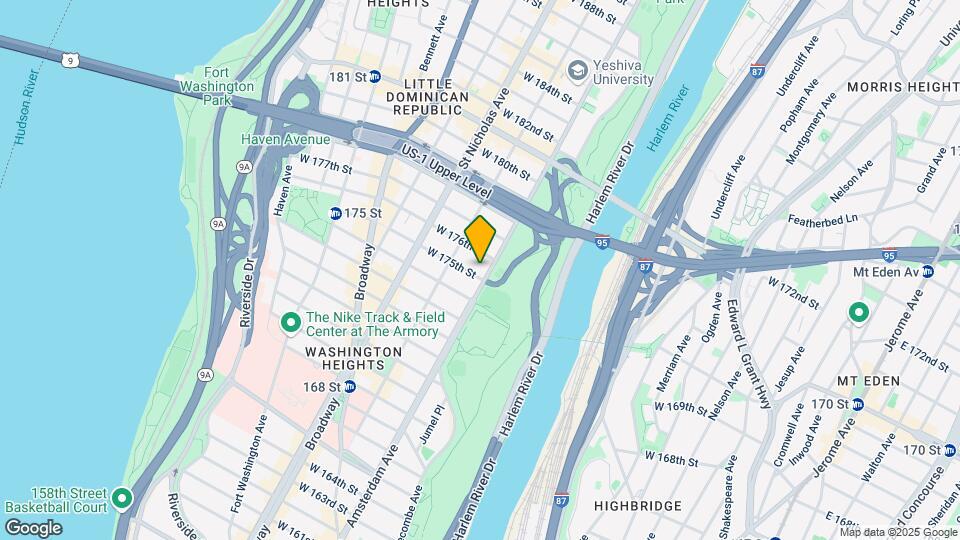 501 West 175th Street Map and Location Details