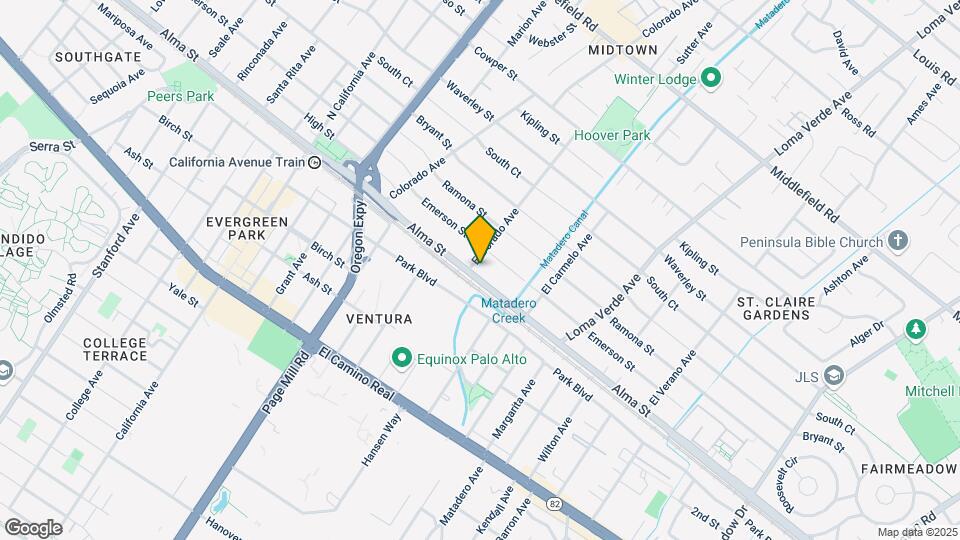 2811-2821 Alma St Mapa y Detalles de la Ubicación