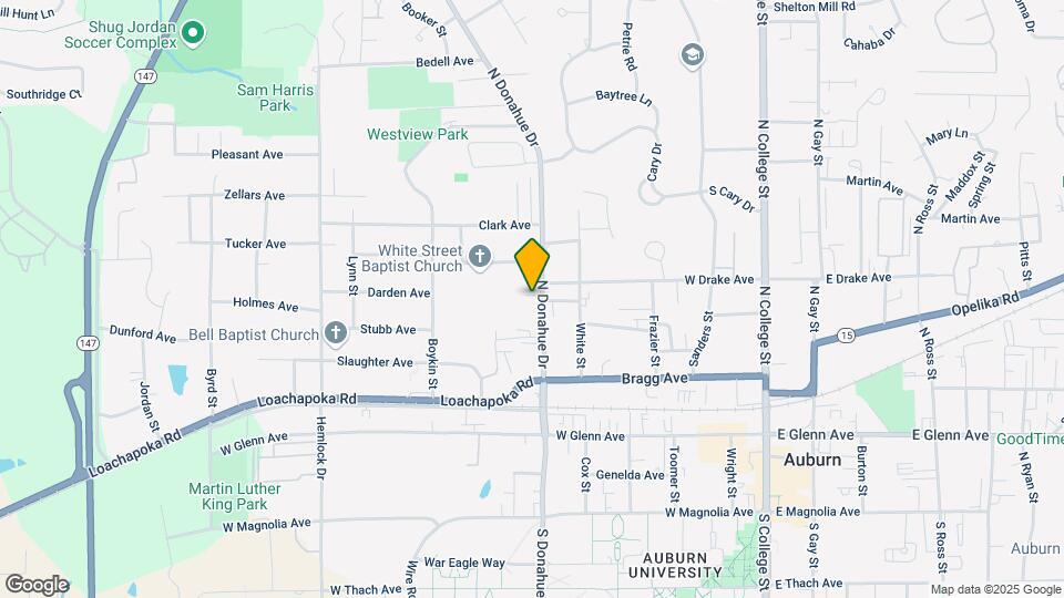 423 N Donahue Dr Map and Location Details